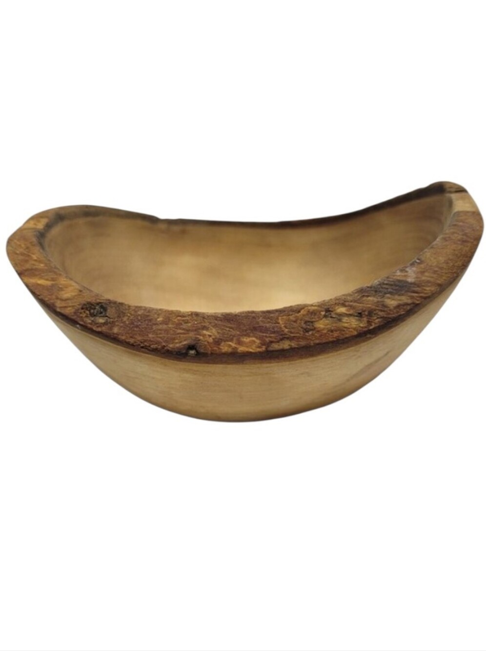 Live-Edge Small Handmade Wood Bowl